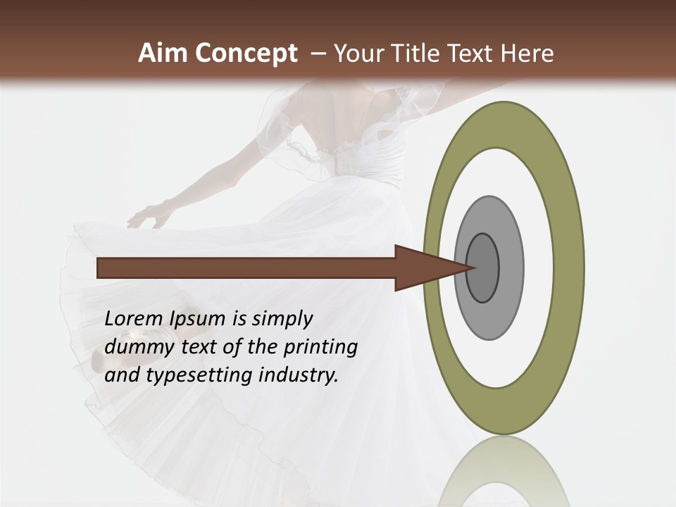 Vertical Color Performer PowerPoint Template