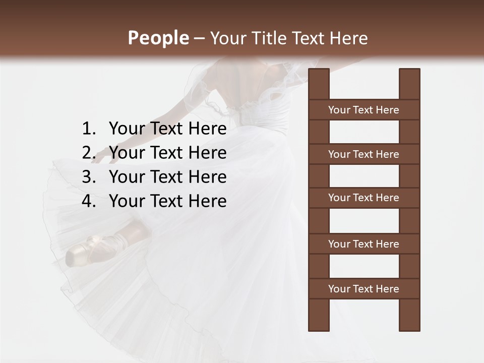 Vertical Color Performer PowerPoint Template