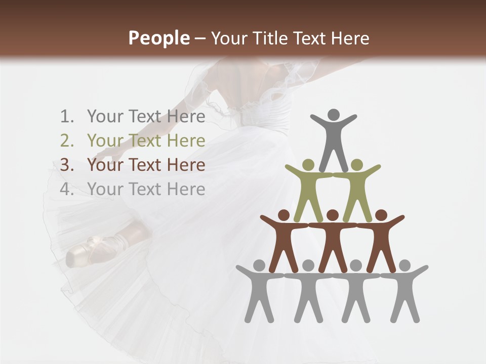 Vertical Color Performer PowerPoint Template