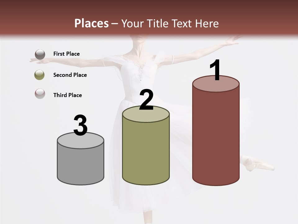 Ballerina Elegance Dancer PowerPoint Template