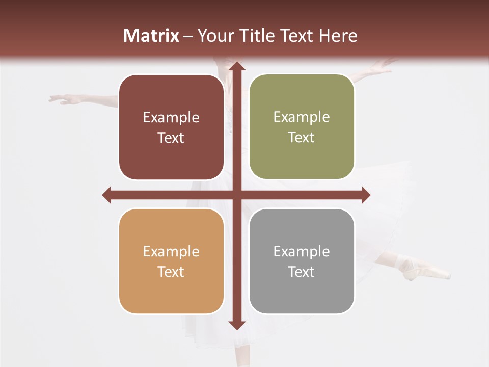 Ballerina Elegance Dancer PowerPoint Template