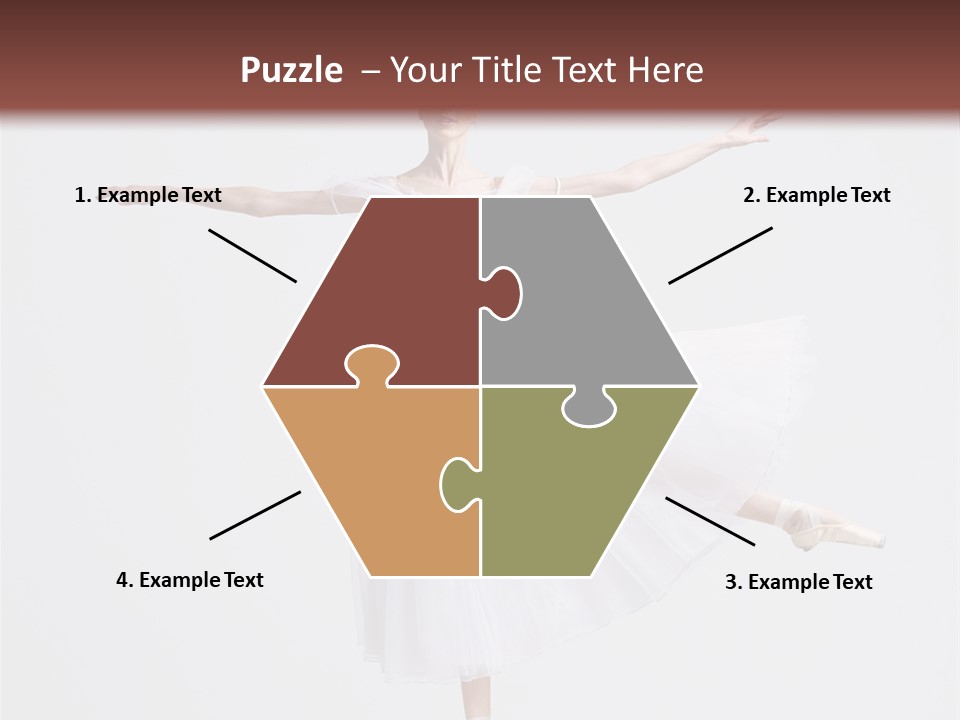 Ballerina Elegance Dancer PowerPoint Template