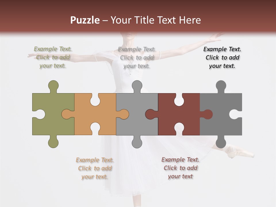 Ballerina Elegance Dancer PowerPoint Template