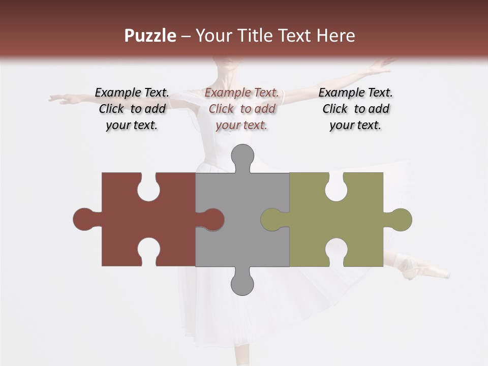 Ballerina Elegance Dancer PowerPoint Template