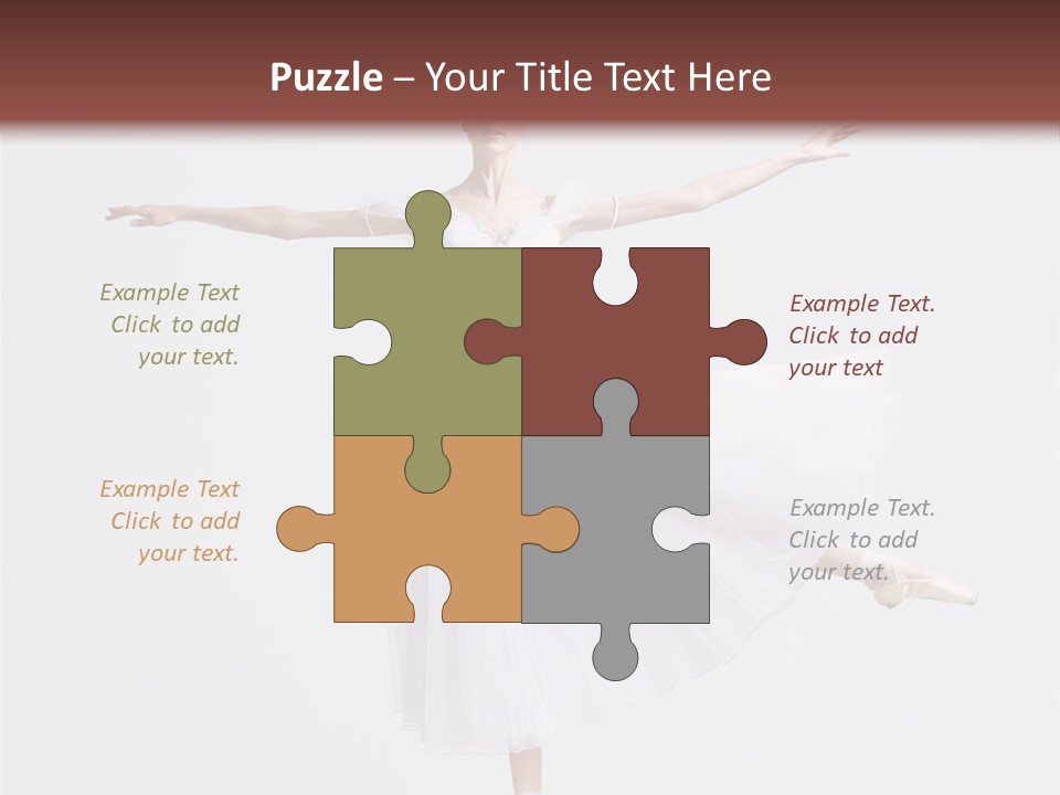 Ballerina Elegance Dancer PowerPoint Template