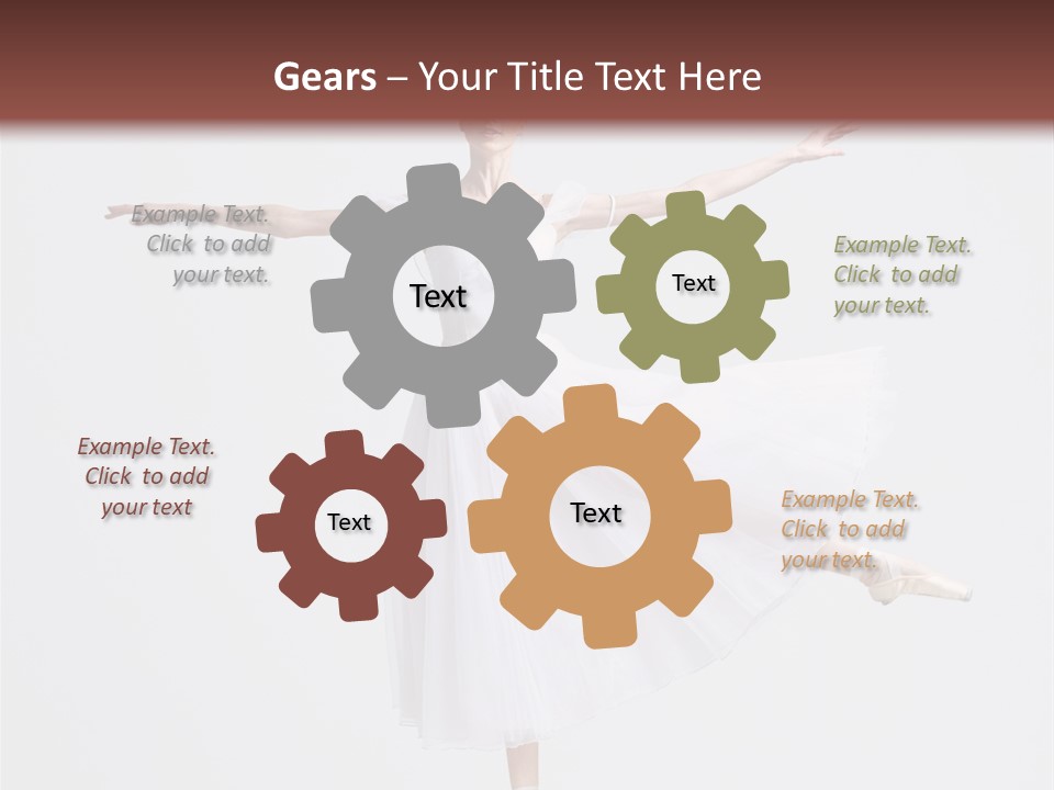 Ballerina Elegance Dancer PowerPoint Template