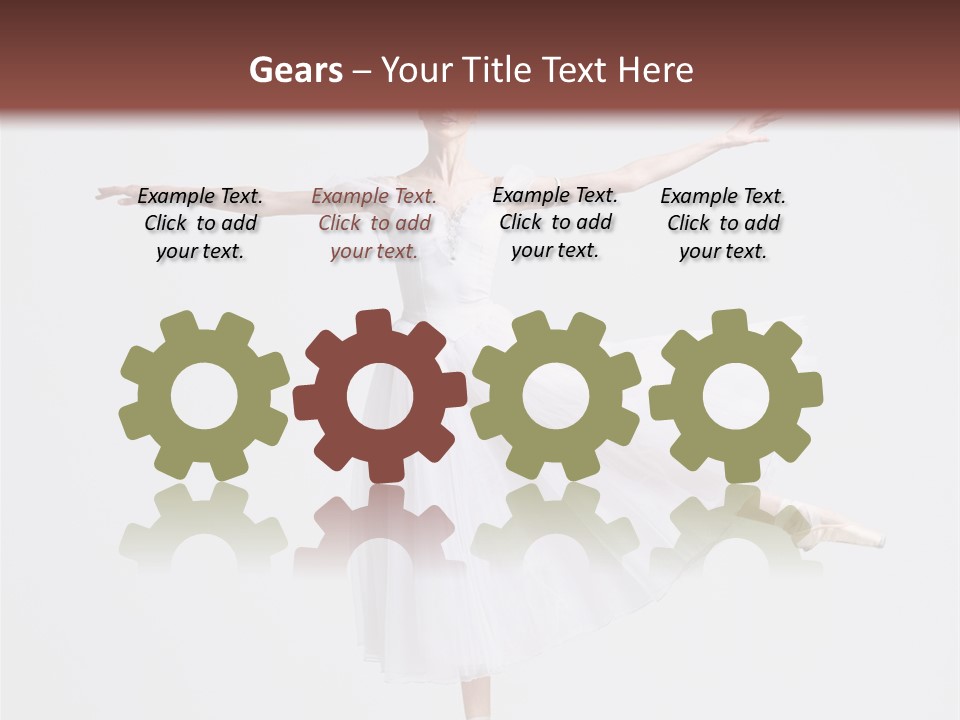 Ballerina Elegance Dancer PowerPoint Template