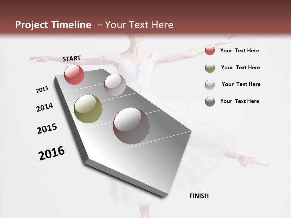 Ballerina Elegance Dancer PowerPoint Template