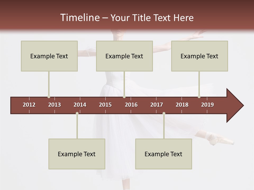 Ballerina Elegance Dancer PowerPoint Template
