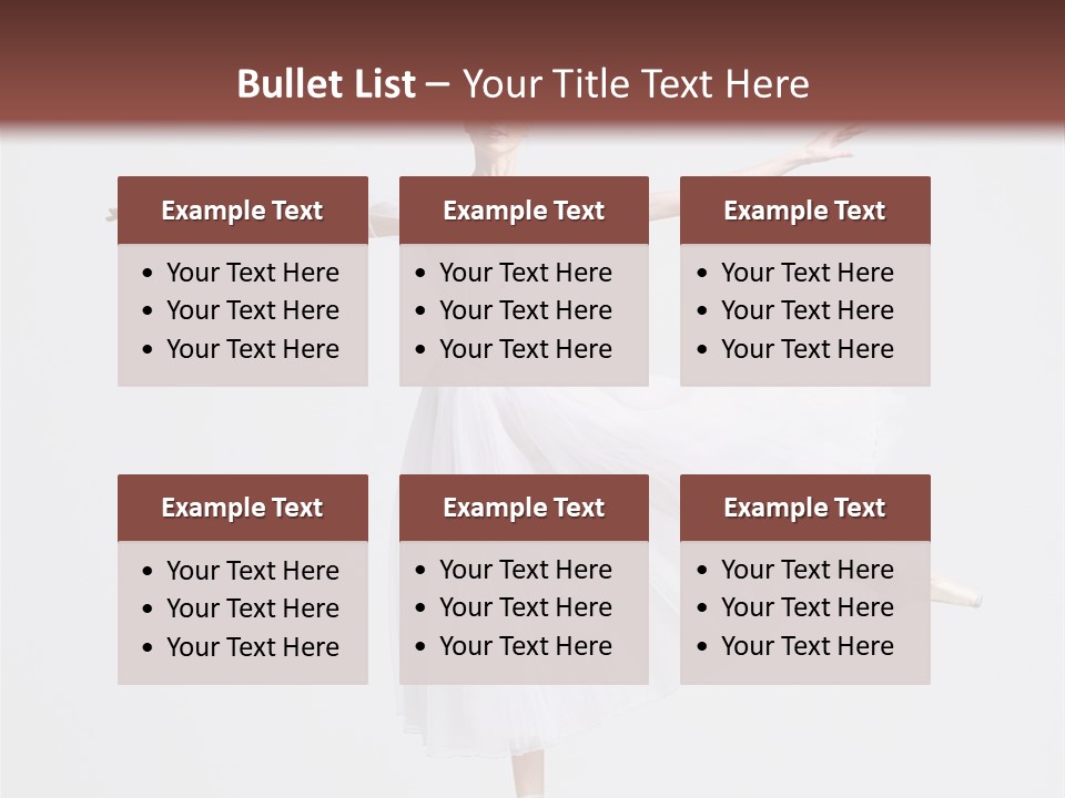Ballerina Elegance Dancer PowerPoint Template