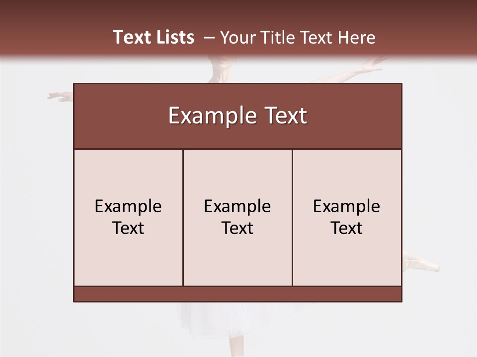 Ballerina Elegance Dancer PowerPoint Template