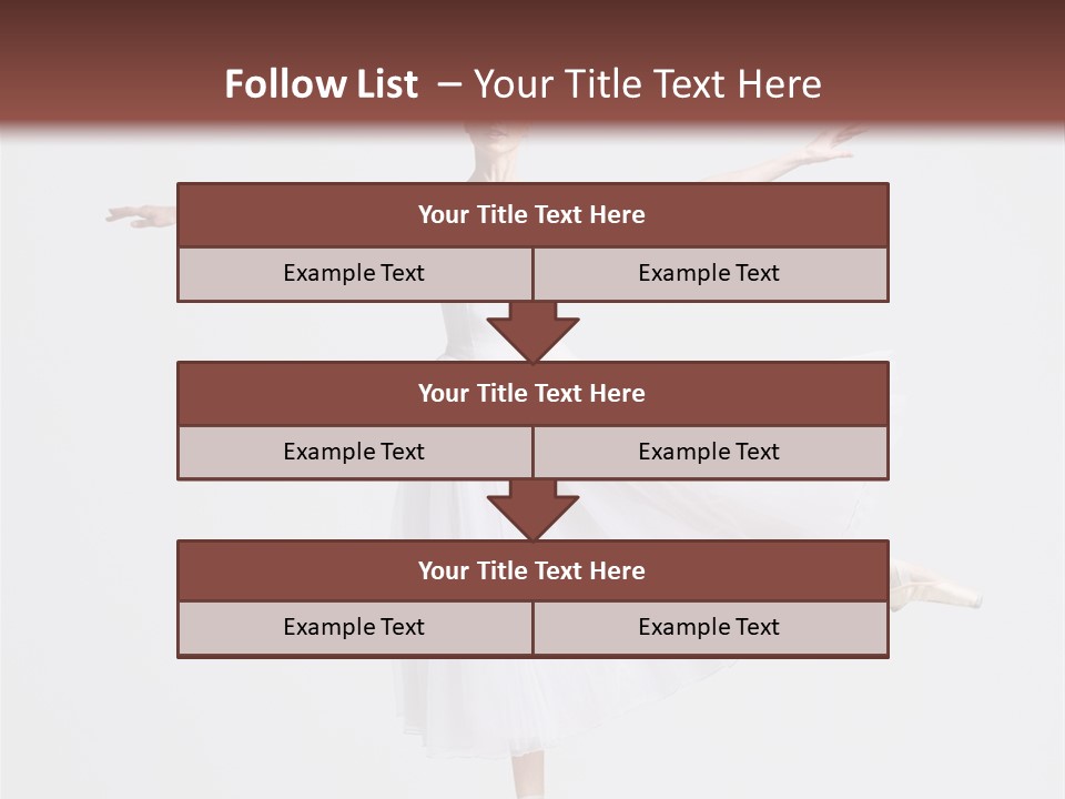 Ballerina Elegance Dancer PowerPoint Template