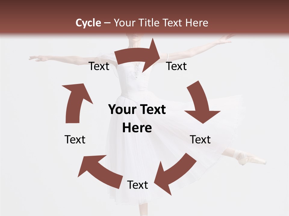 Ballerina Elegance Dancer PowerPoint Template