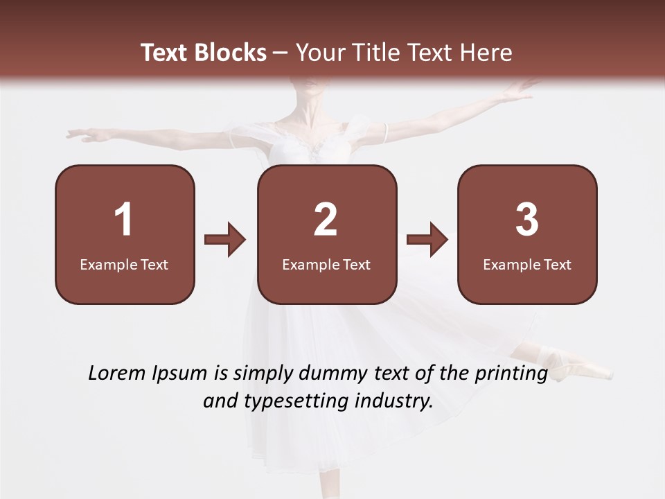 Ballerina Elegance Dancer PowerPoint Template