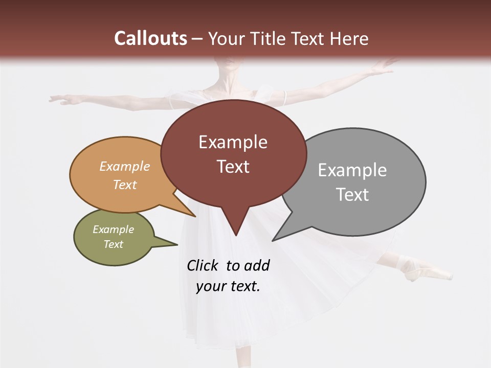 Ballerina Elegance Dancer PowerPoint Template