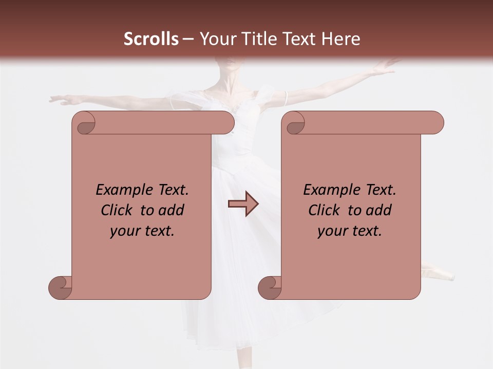 Ballerina Elegance Dancer PowerPoint Template