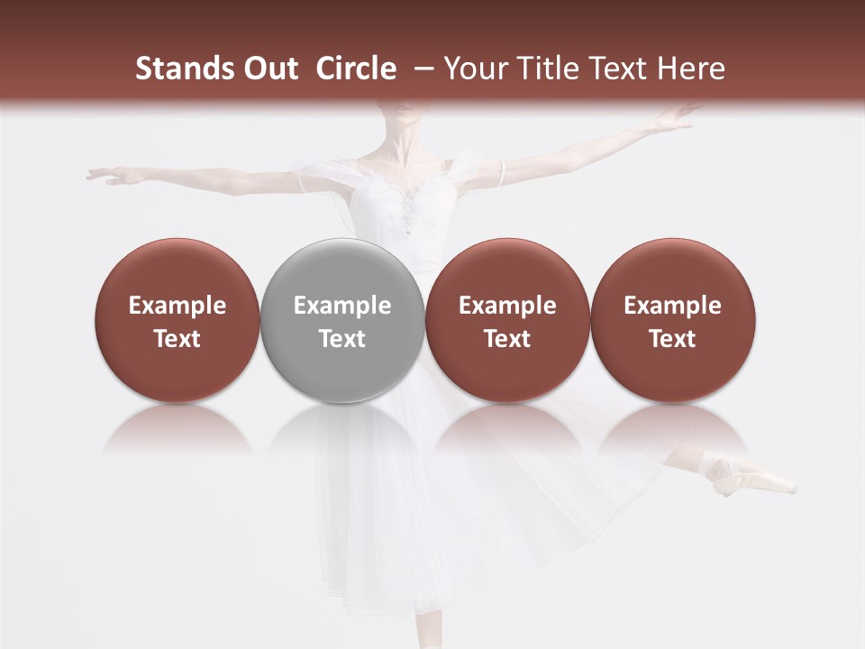 Ballerina Elegance Dancer PowerPoint Template