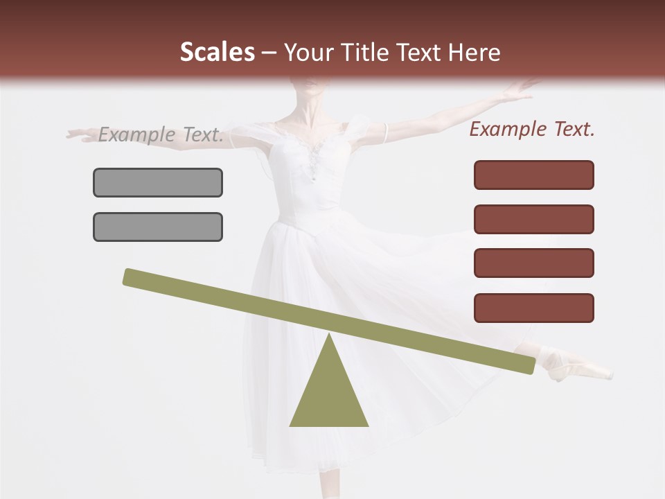 Ballerina Elegance Dancer PowerPoint Template
