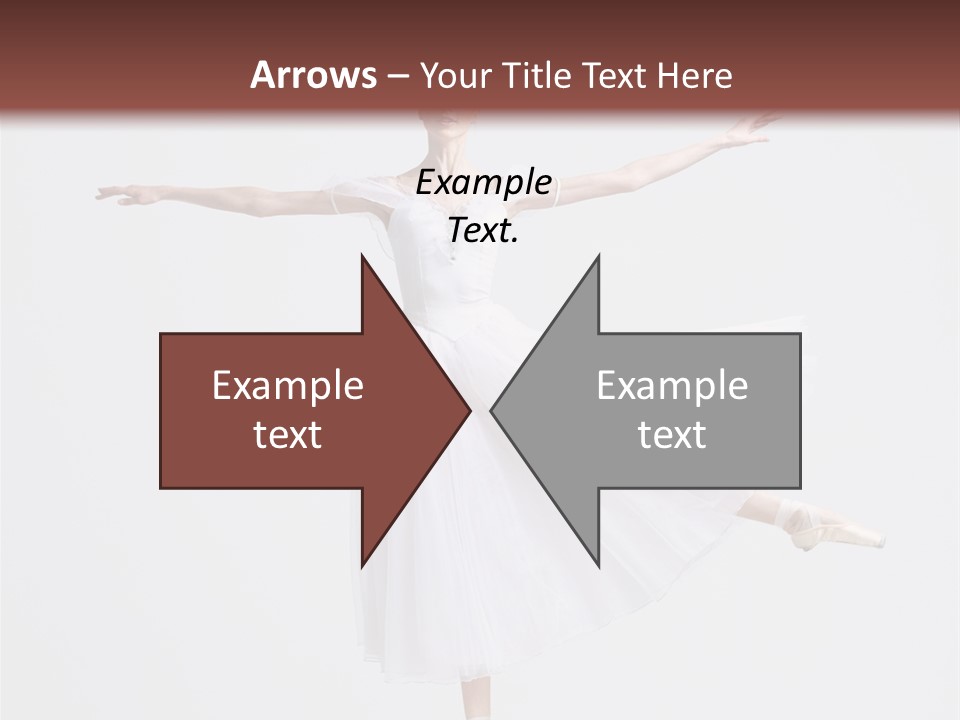 Ballerina Elegance Dancer PowerPoint Template