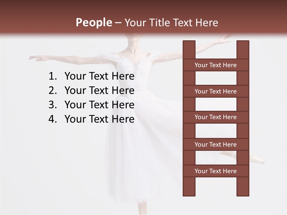 Ballerina Elegance Dancer PowerPoint Template