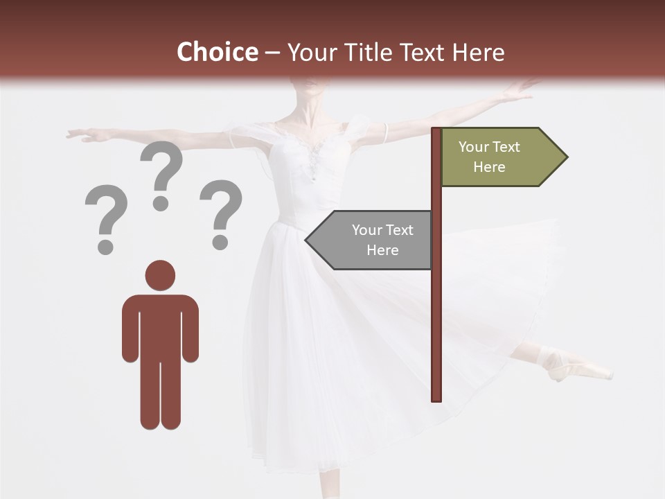 Ballerina Elegance Dancer PowerPoint Template