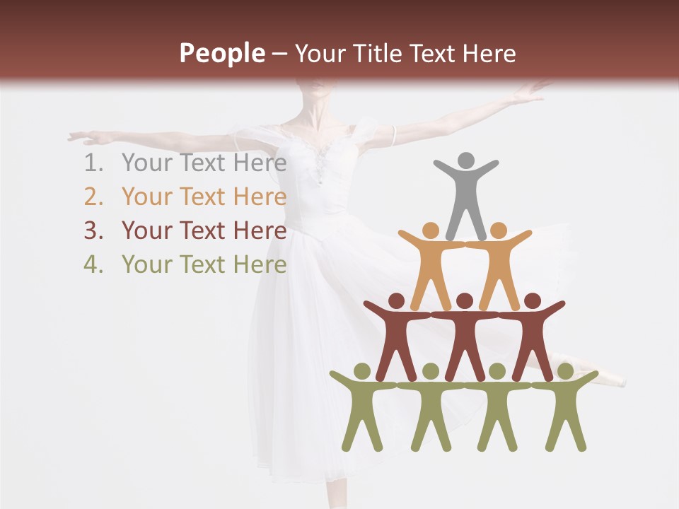 Ballerina Elegance Dancer PowerPoint Template