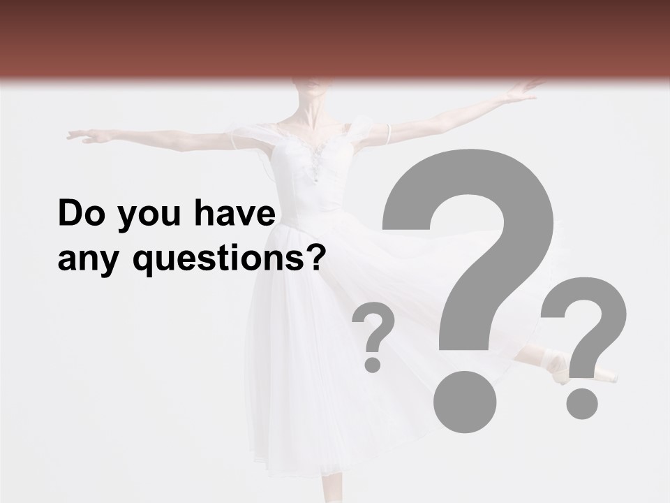 Ballerina Elegance Dancer PowerPoint Template