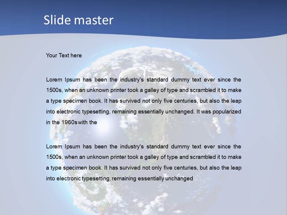 Ecology South Model PowerPoint Template