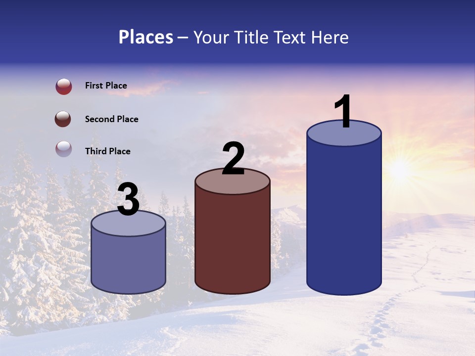 Park Tree Snowy PowerPoint Template