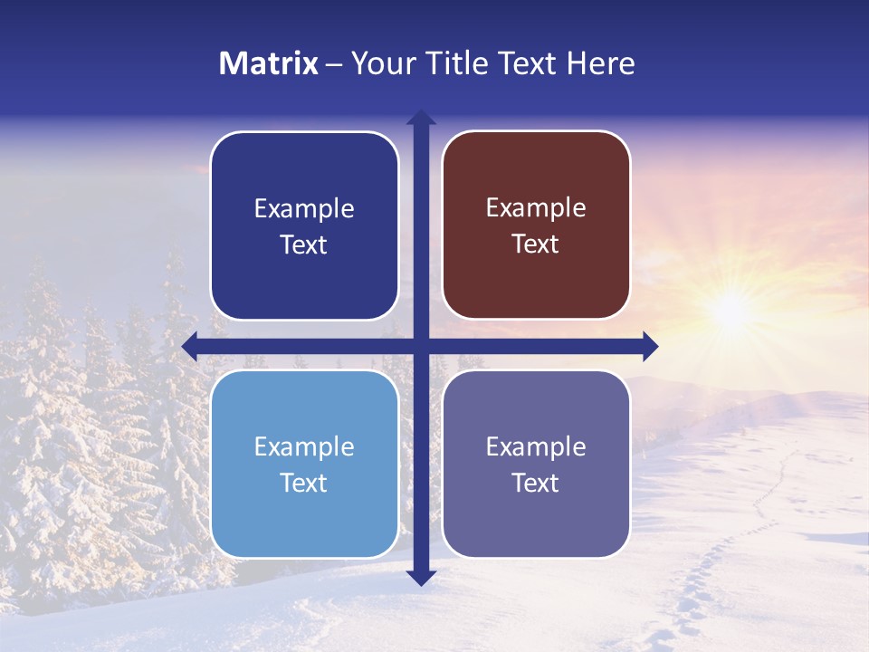 Park Tree Snowy PowerPoint Template