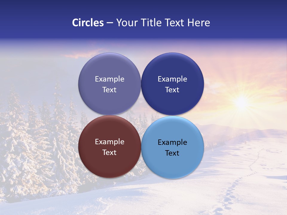 Park Tree Snowy PowerPoint Template