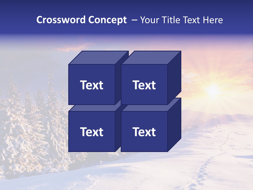 Park Tree Snowy PowerPoint Template