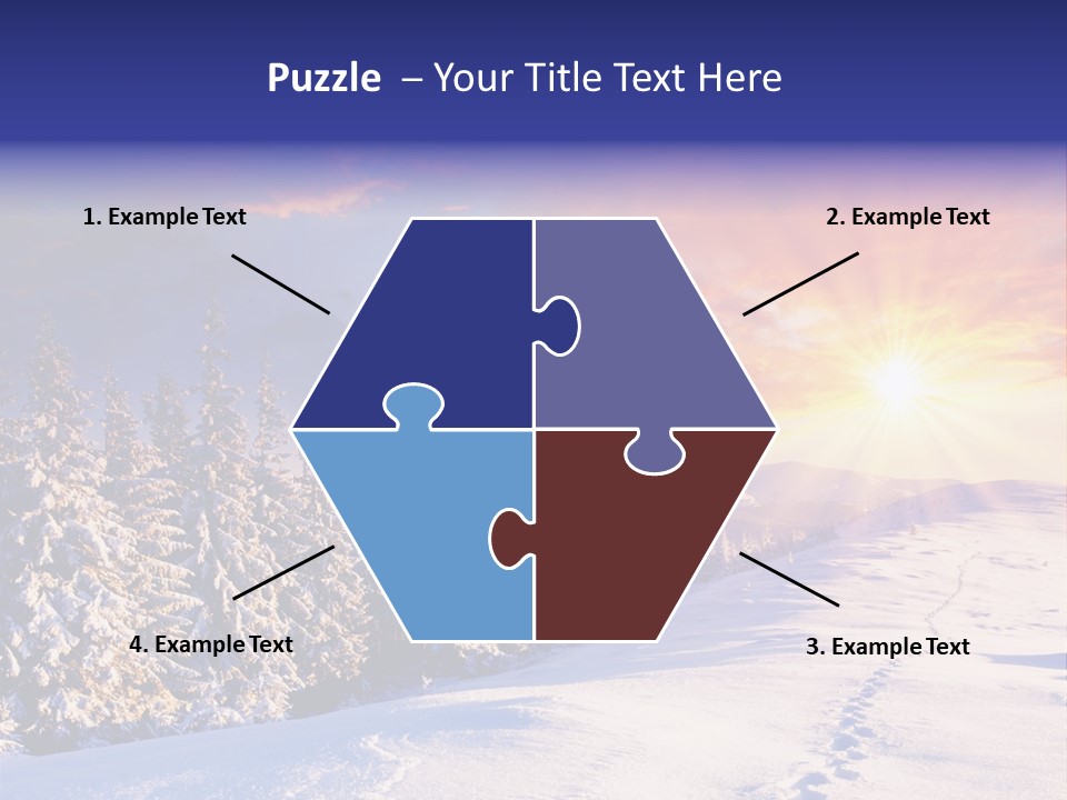 Park Tree Snowy PowerPoint Template