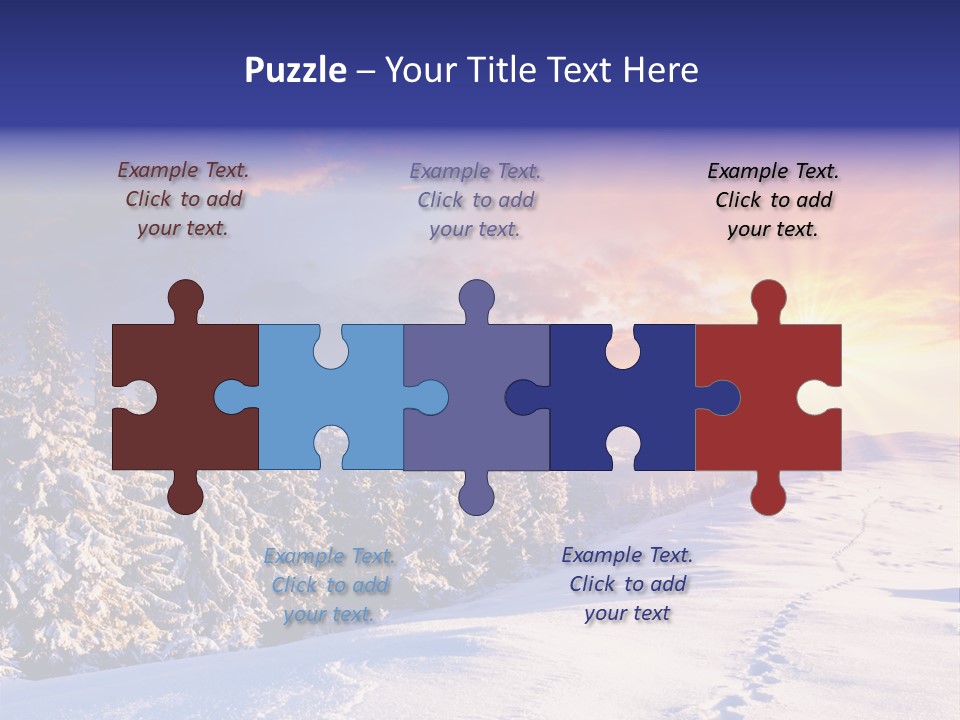 Park Tree Snowy PowerPoint Template