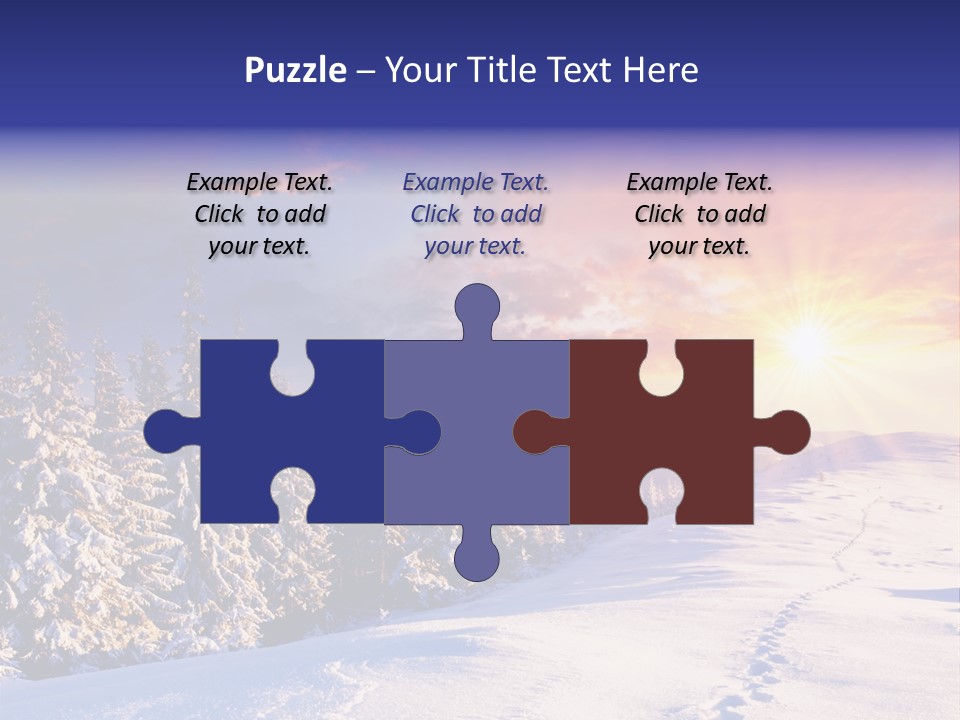 Park Tree Snowy PowerPoint Template