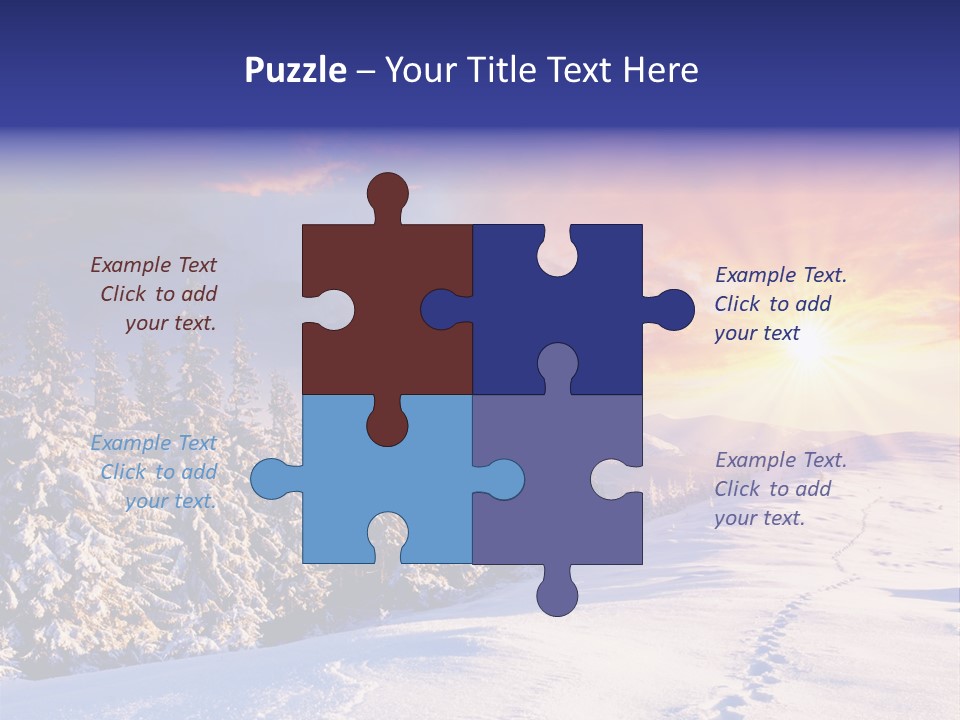 Park Tree Snowy PowerPoint Template