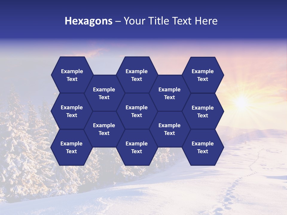 Park Tree Snowy PowerPoint Template