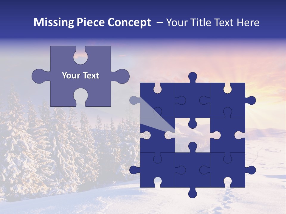 Park Tree Snowy PowerPoint Template