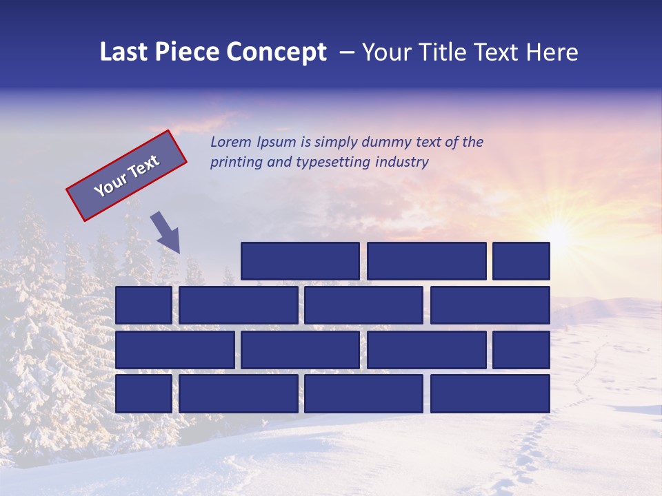 Park Tree Snowy PowerPoint Template