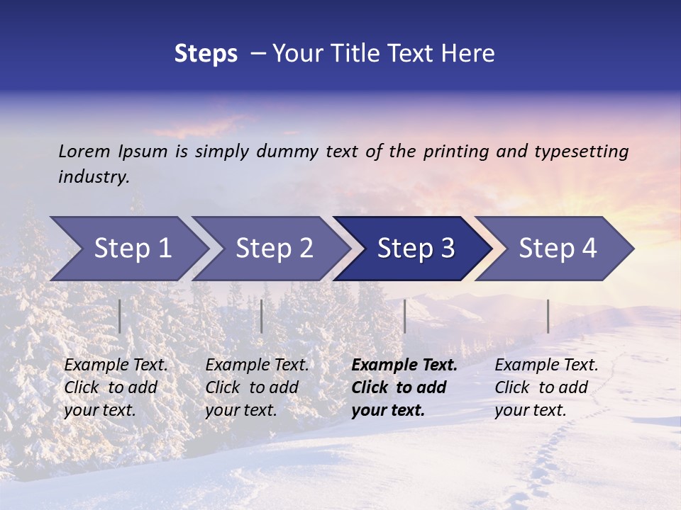 Park Tree Snowy PowerPoint Template