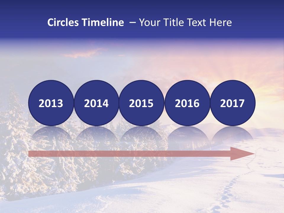 Park Tree Snowy PowerPoint Template