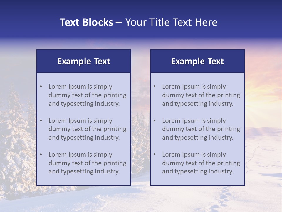 Park Tree Snowy PowerPoint Template