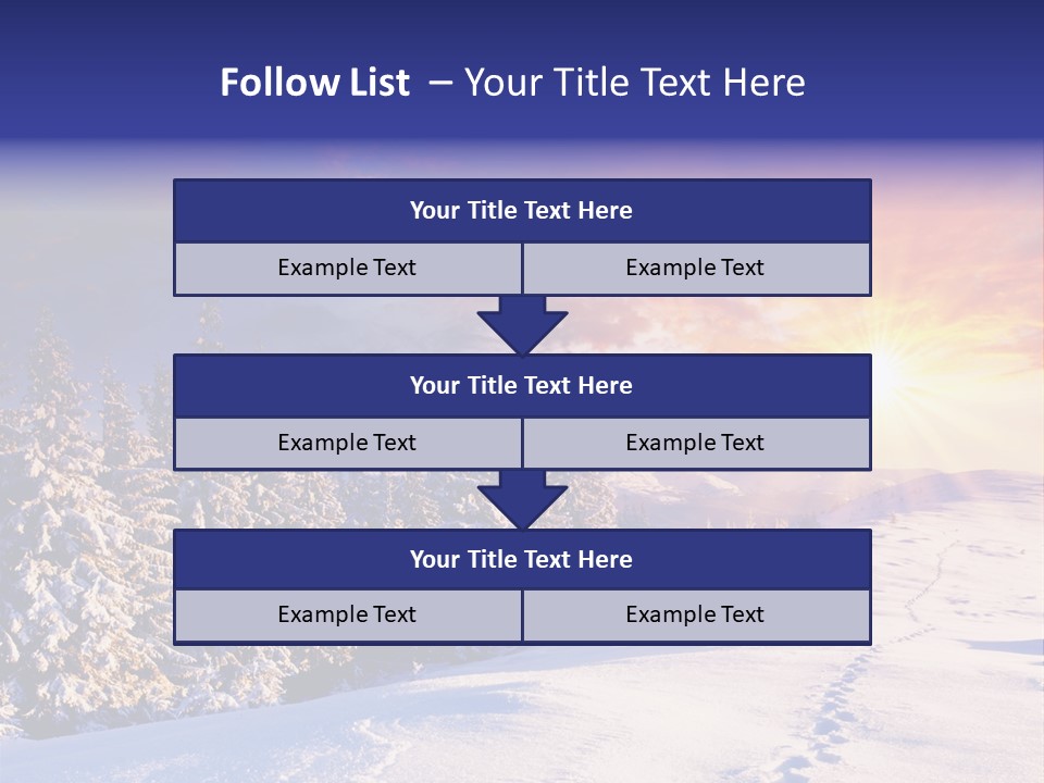 Park Tree Snowy PowerPoint Template