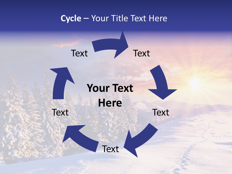 Park Tree Snowy PowerPoint Template