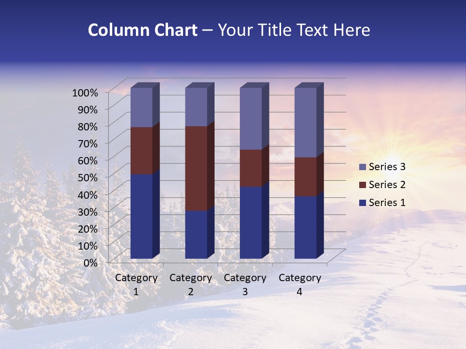 Park Tree Snowy PowerPoint Template
