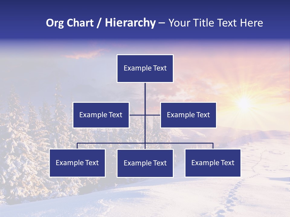 Park Tree Snowy PowerPoint Template