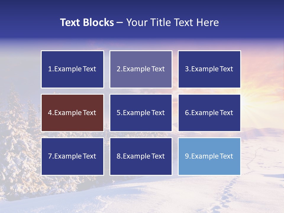 Park Tree Snowy PowerPoint Template