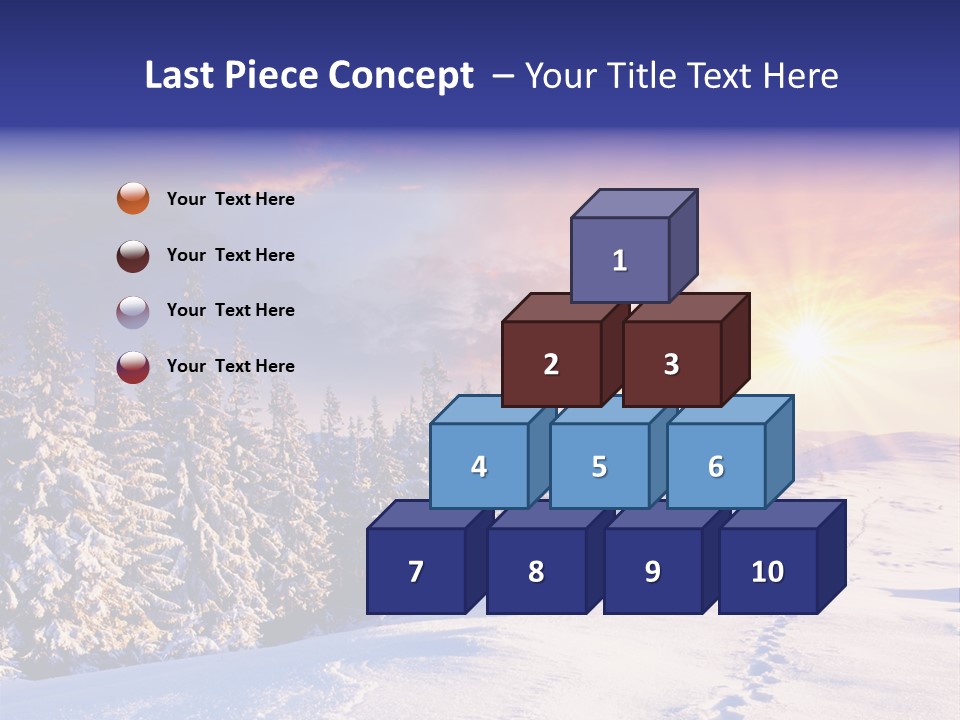 Park Tree Snowy PowerPoint Template
