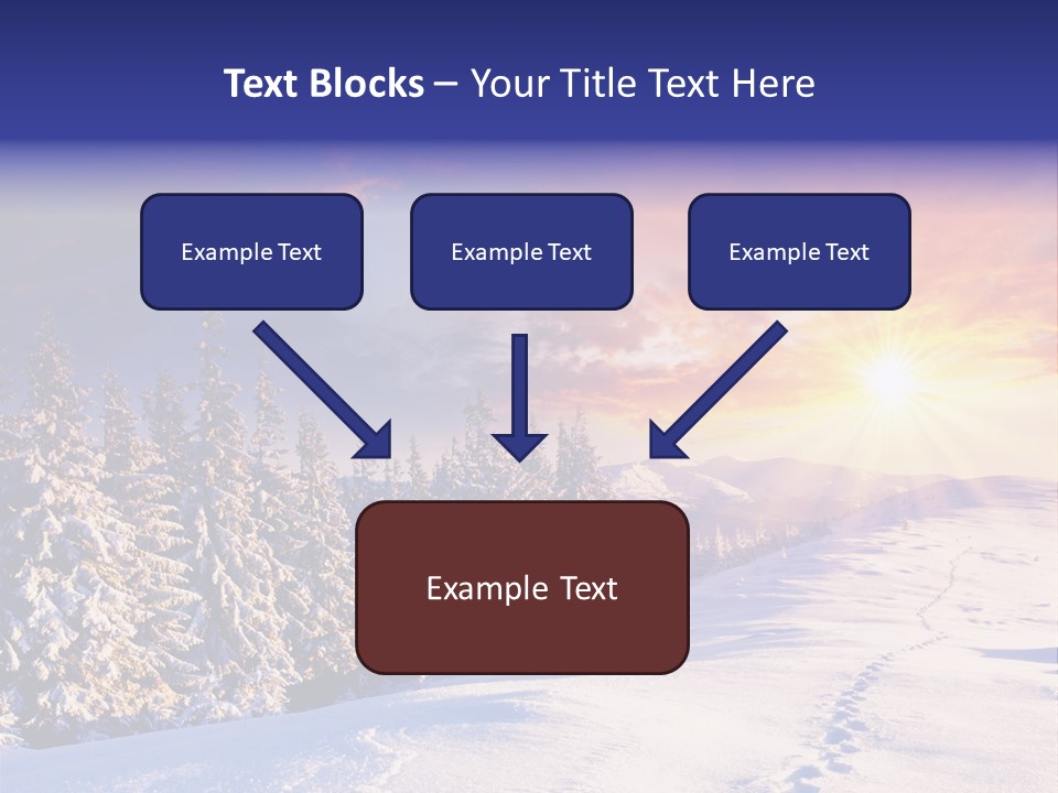 Park Tree Snowy PowerPoint Template