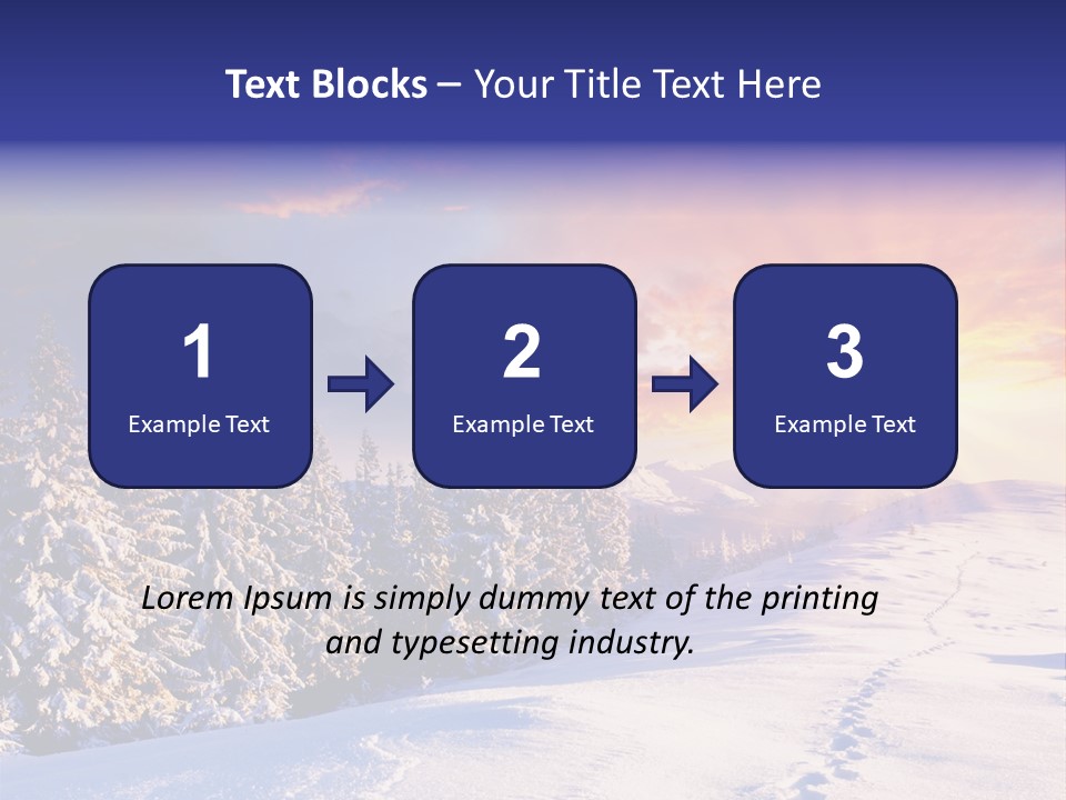 Park Tree Snowy PowerPoint Template